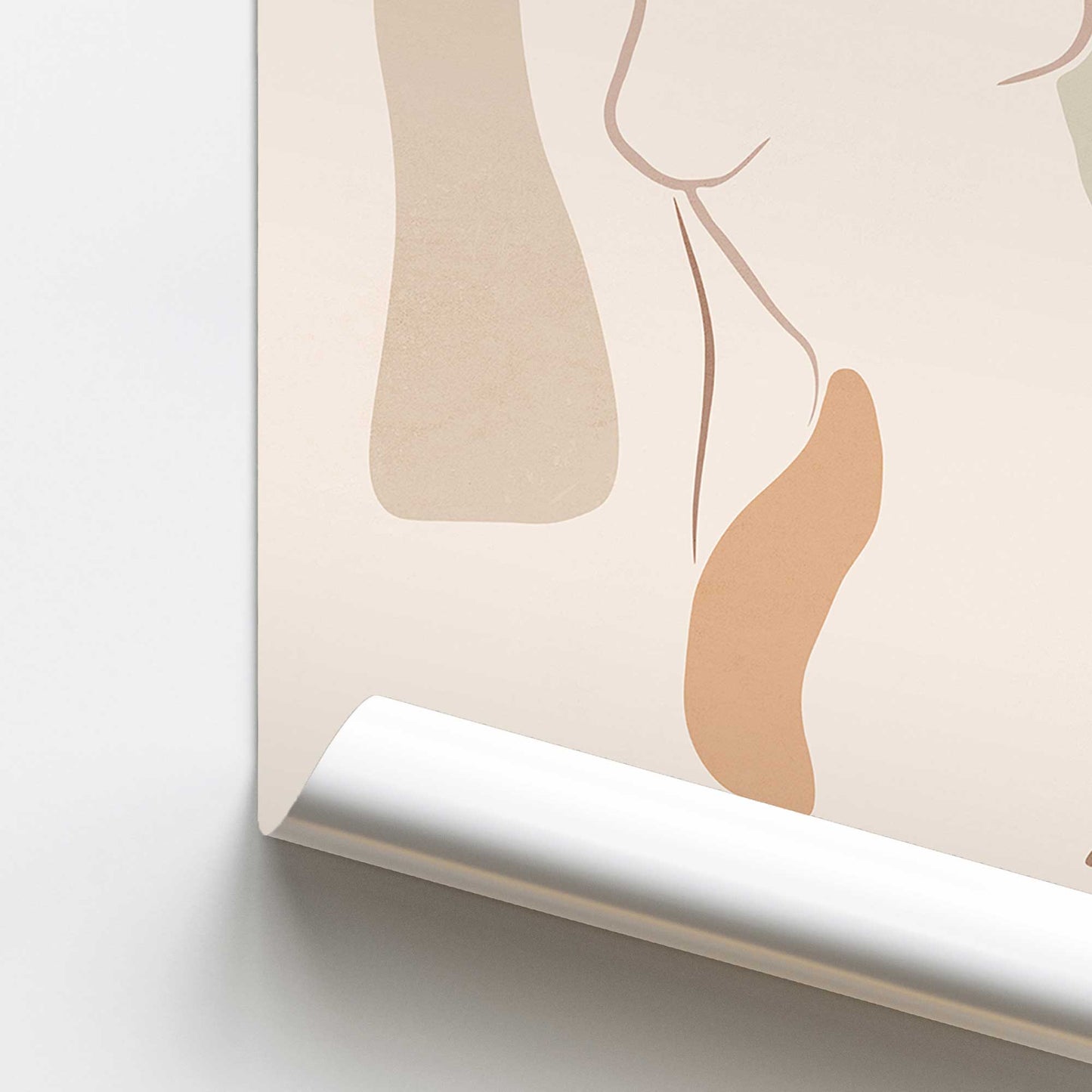 [color:Rolled Print], Picture of close up of art