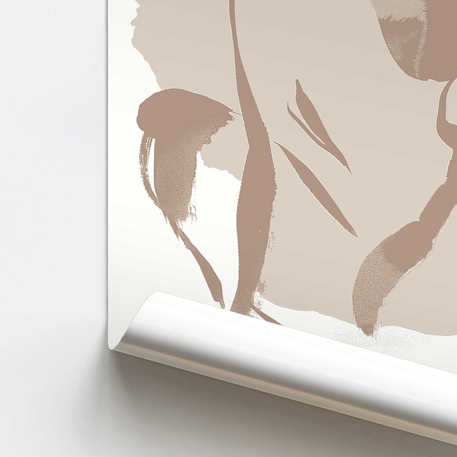 [color:Rolled Print], Picture of close up of art