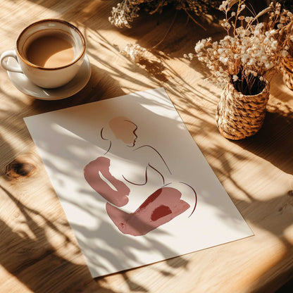 [color:Rolled Print], Picture of art in a room