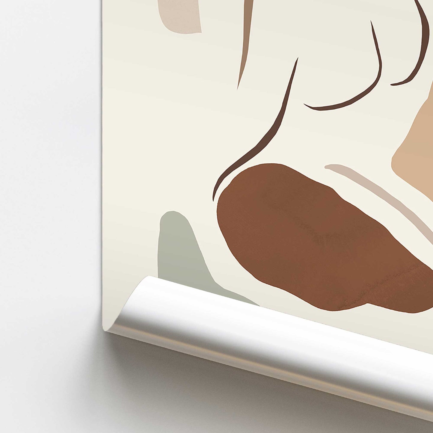 [color:Rolled Print], Picture of close up of art