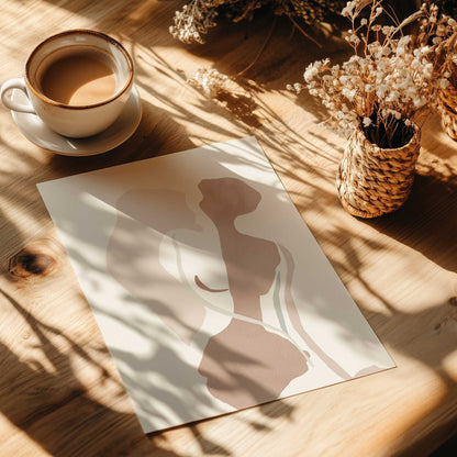 [color:Rolled Print], Picture of art in a room