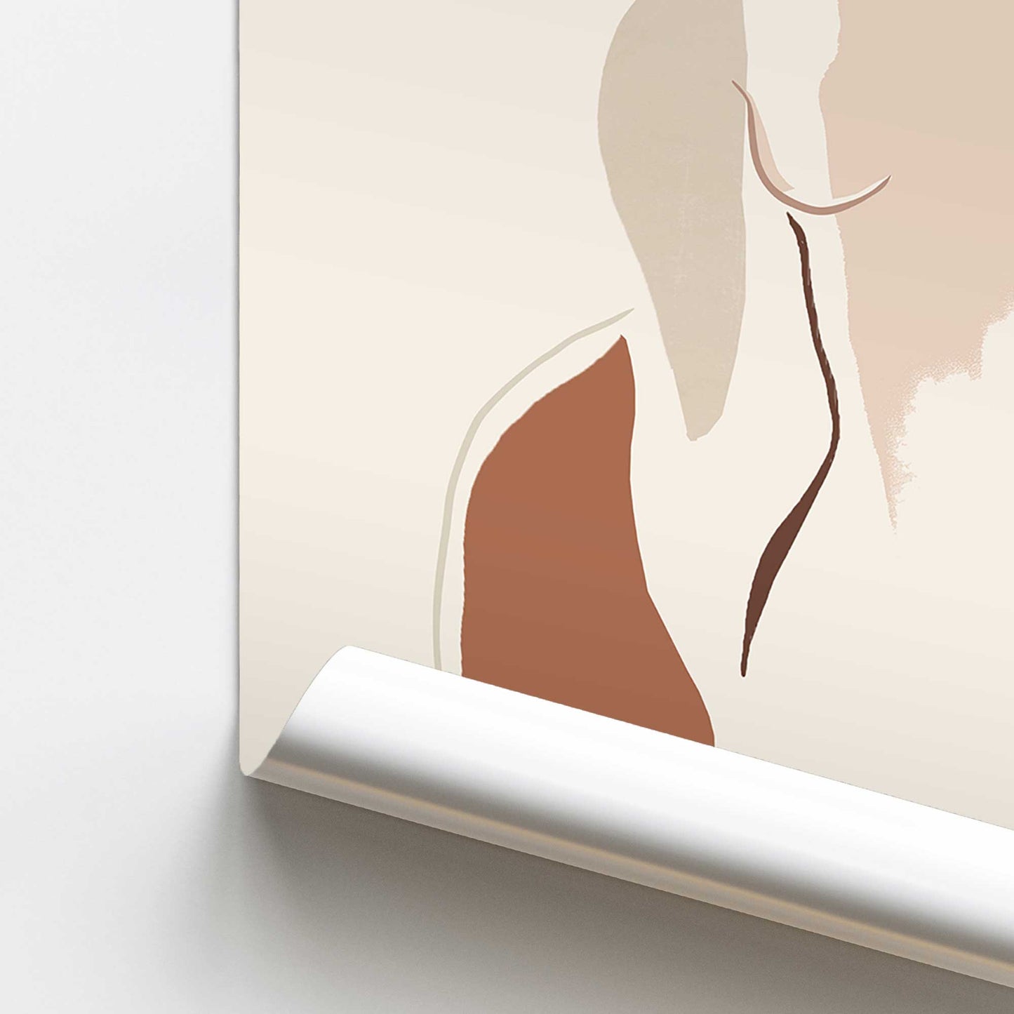 [color:Rolled Print], Picture of close up of art