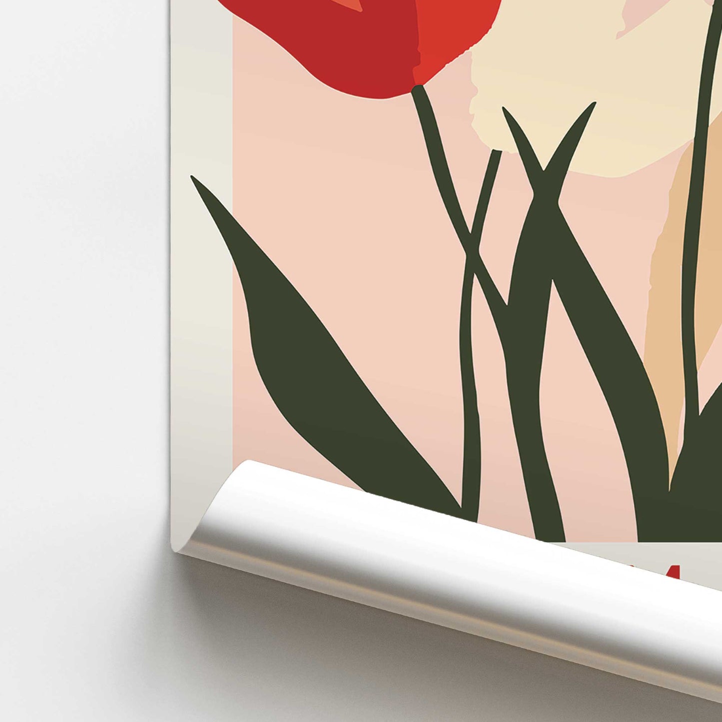 [color:Rolled Print], Picture of close up of art