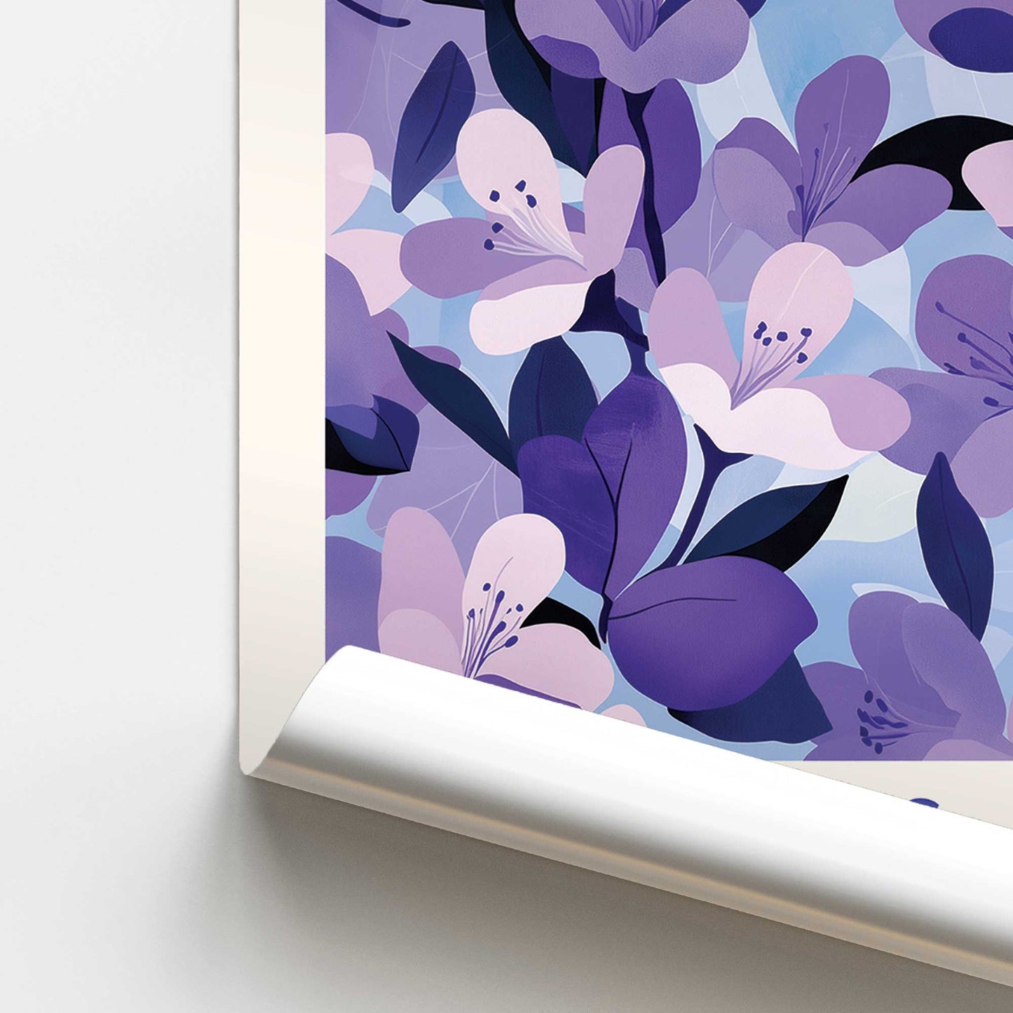 [color:Rolled Print], Picture of close up of art