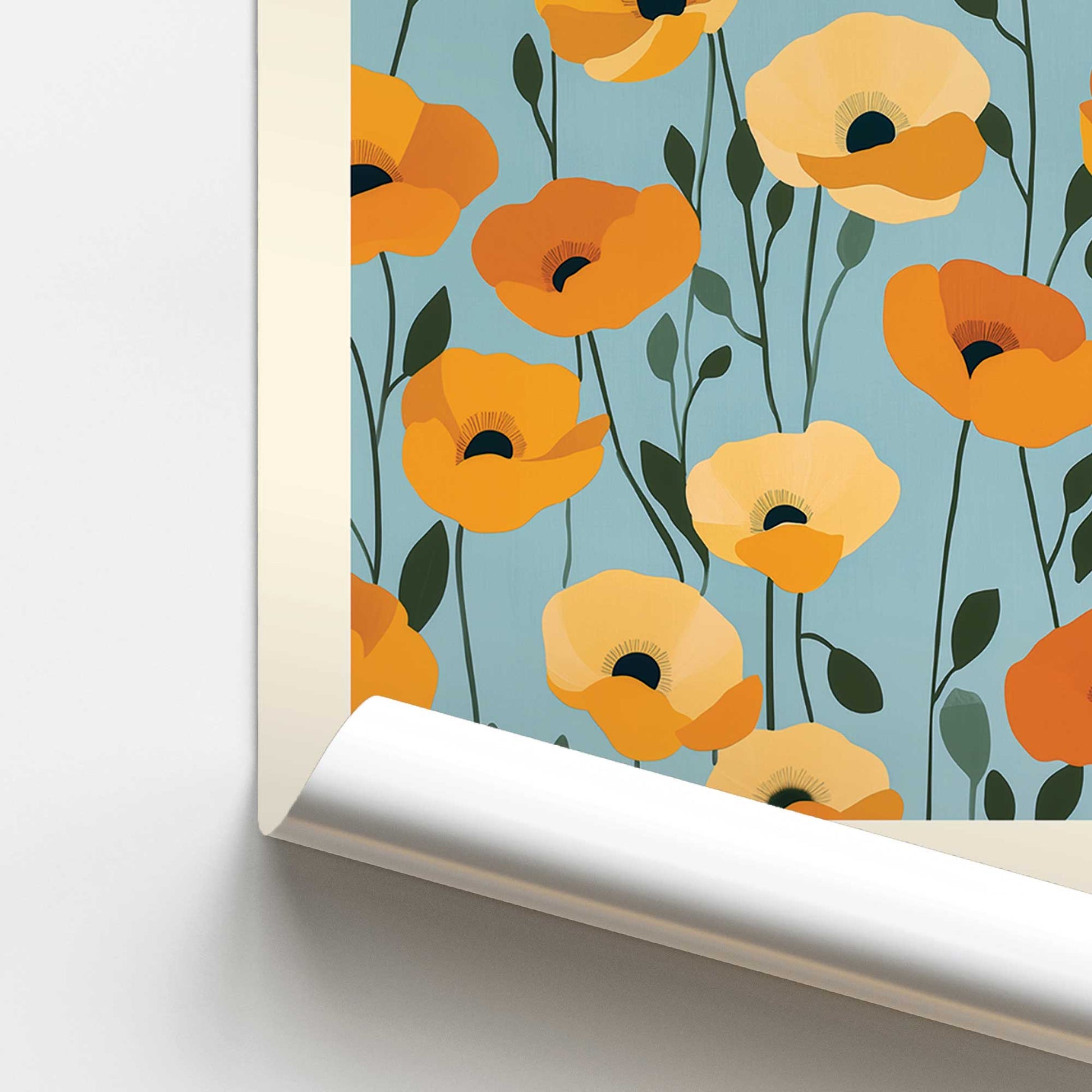 [color:Rolled Print], Picture of close up of art