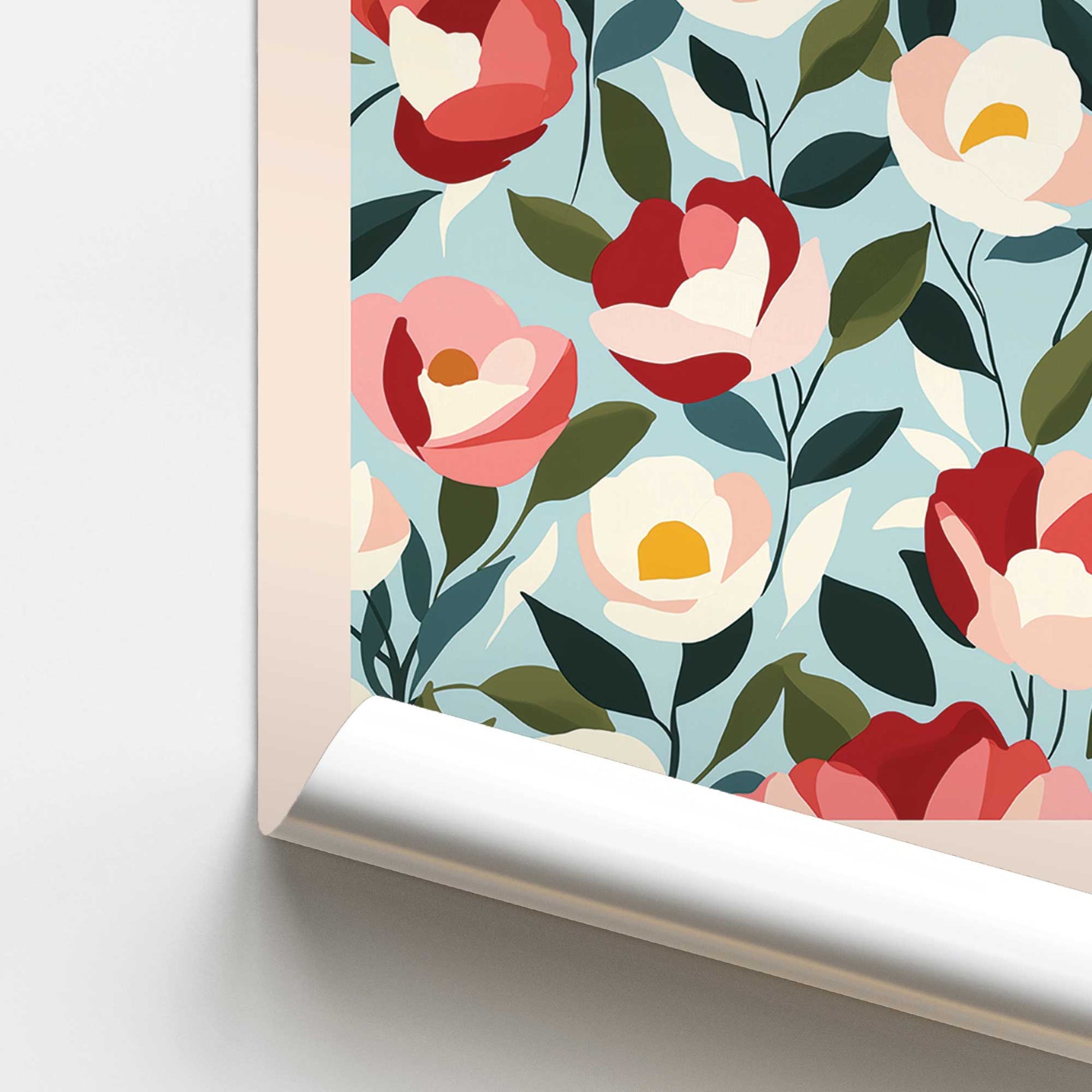 [color:Rolled Print], Picture of close up of art