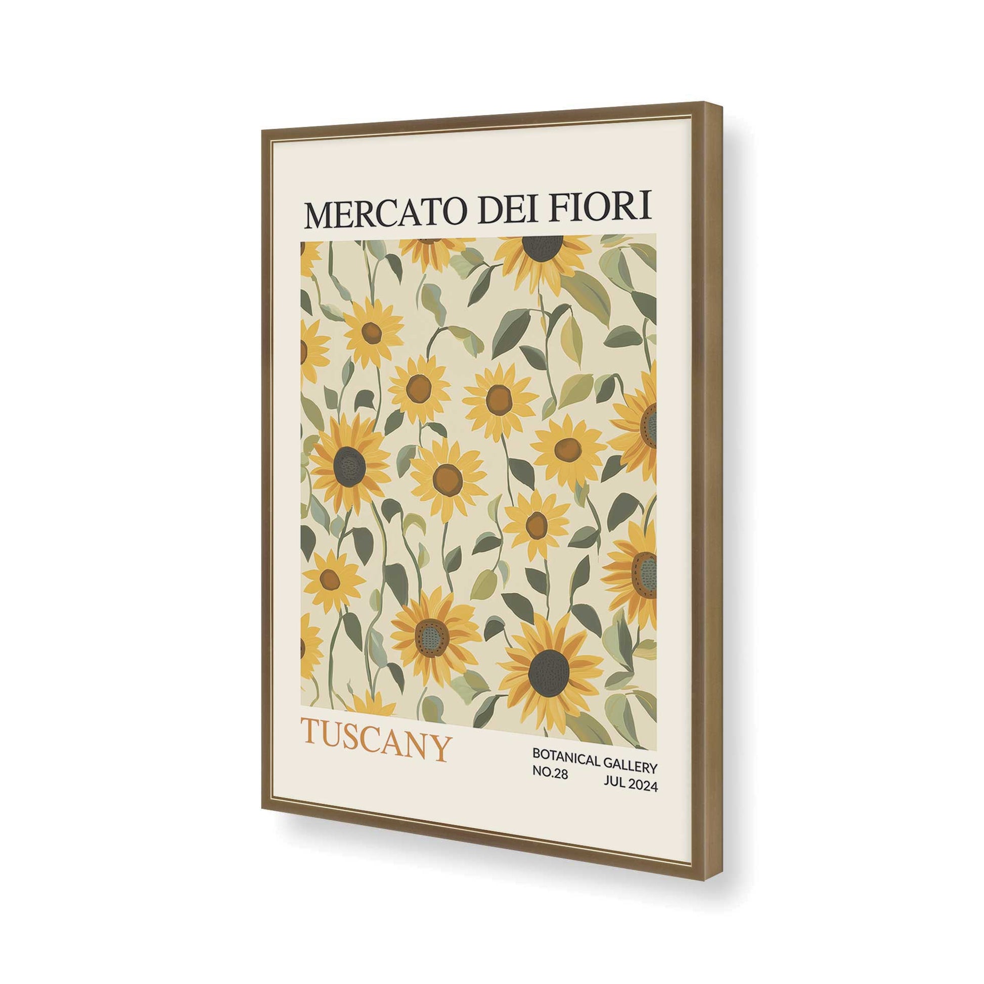 [Color:Brushed Gold], Picture of art in a Brushed Gold frame of the corner