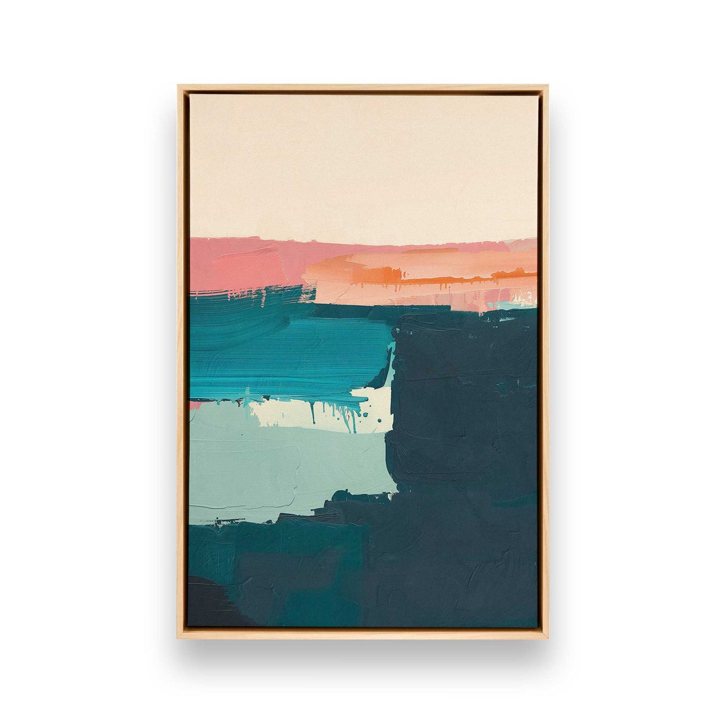 [Color:American Maple], Picture of art in a American Maple frame