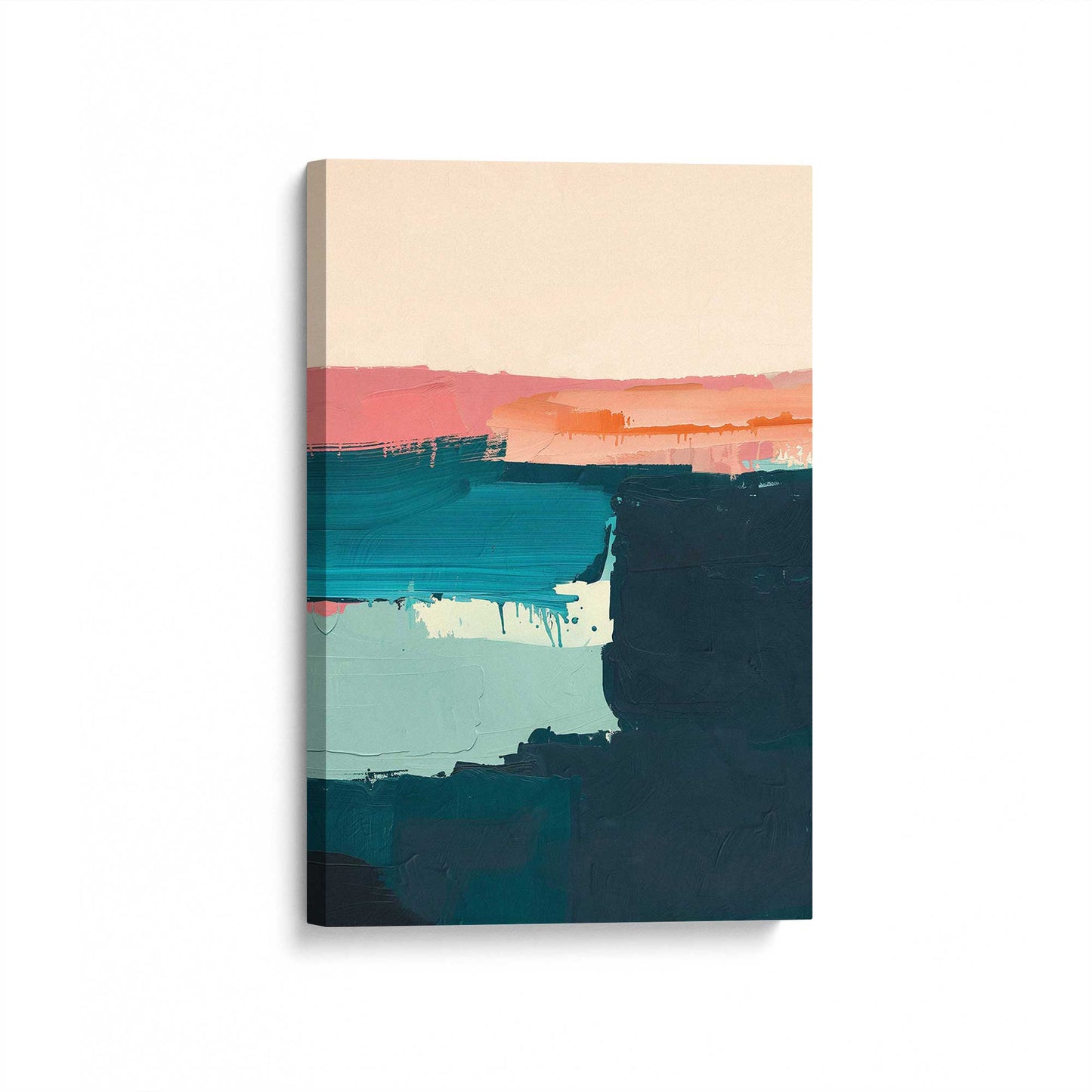 [Color:Stretched Canvas], Picture of art at an angle