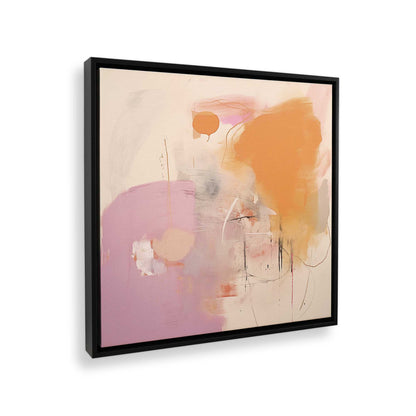 [Color:Satin Black], Picture of art in a Satin Black frame at an angle