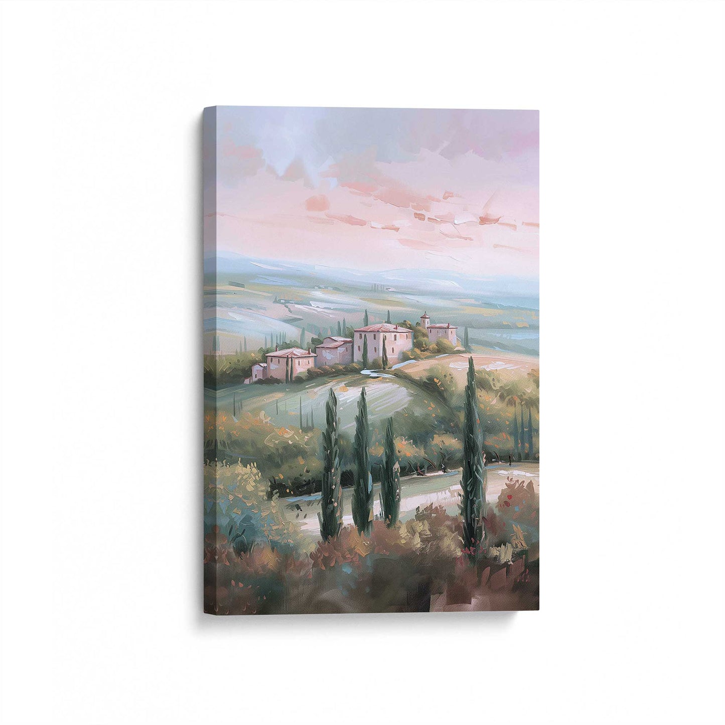 [Color:Stretched Canvas], Picture of art at an angle