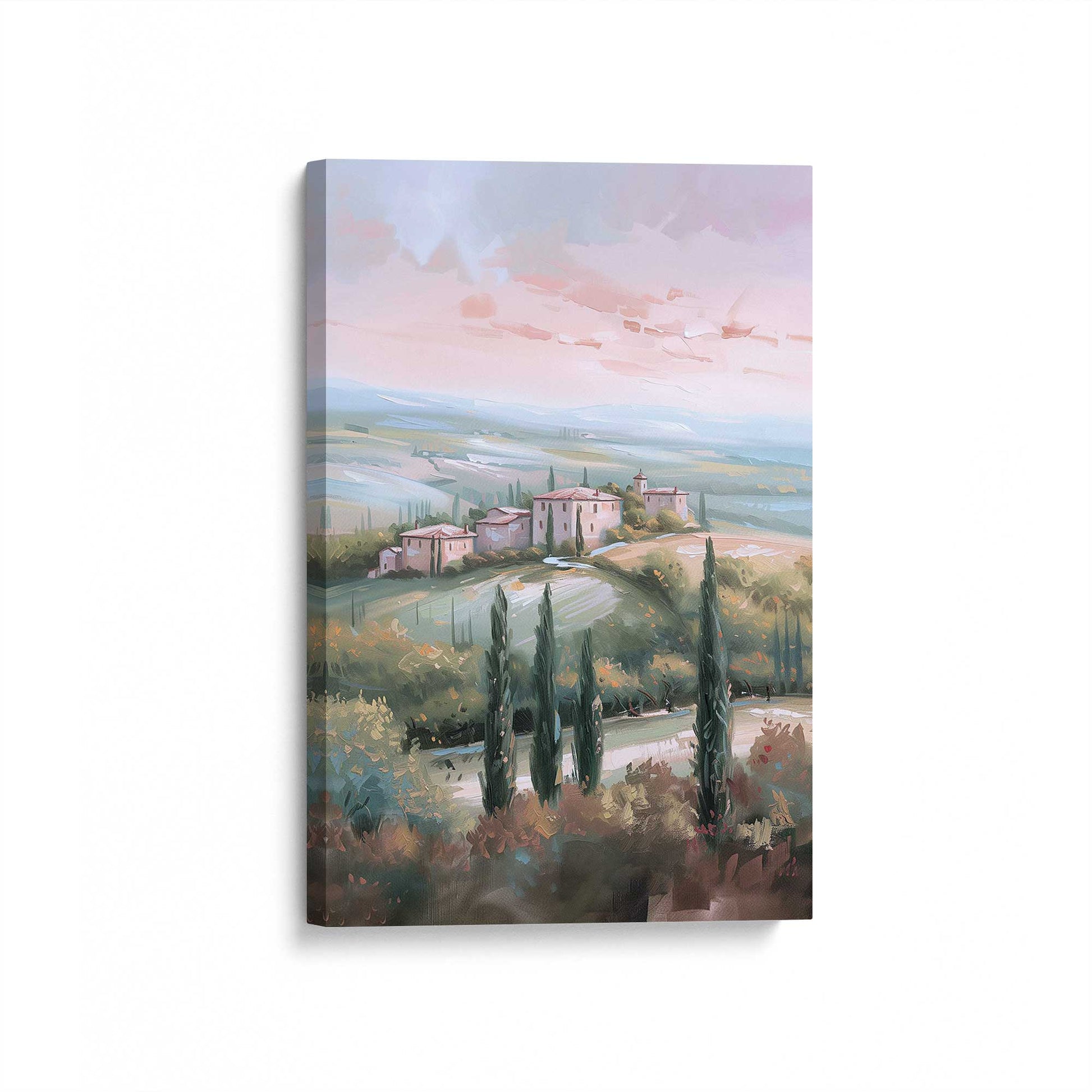 [Color:Stretched Canvas], Picture of art at an angle