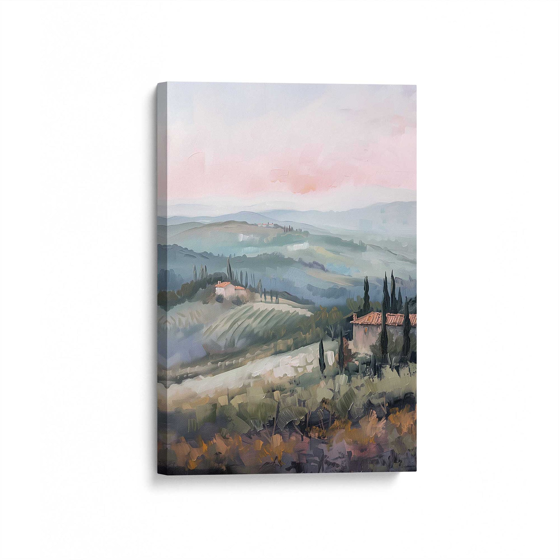 [Color:Stretched Canvas], Picture of art at an angle