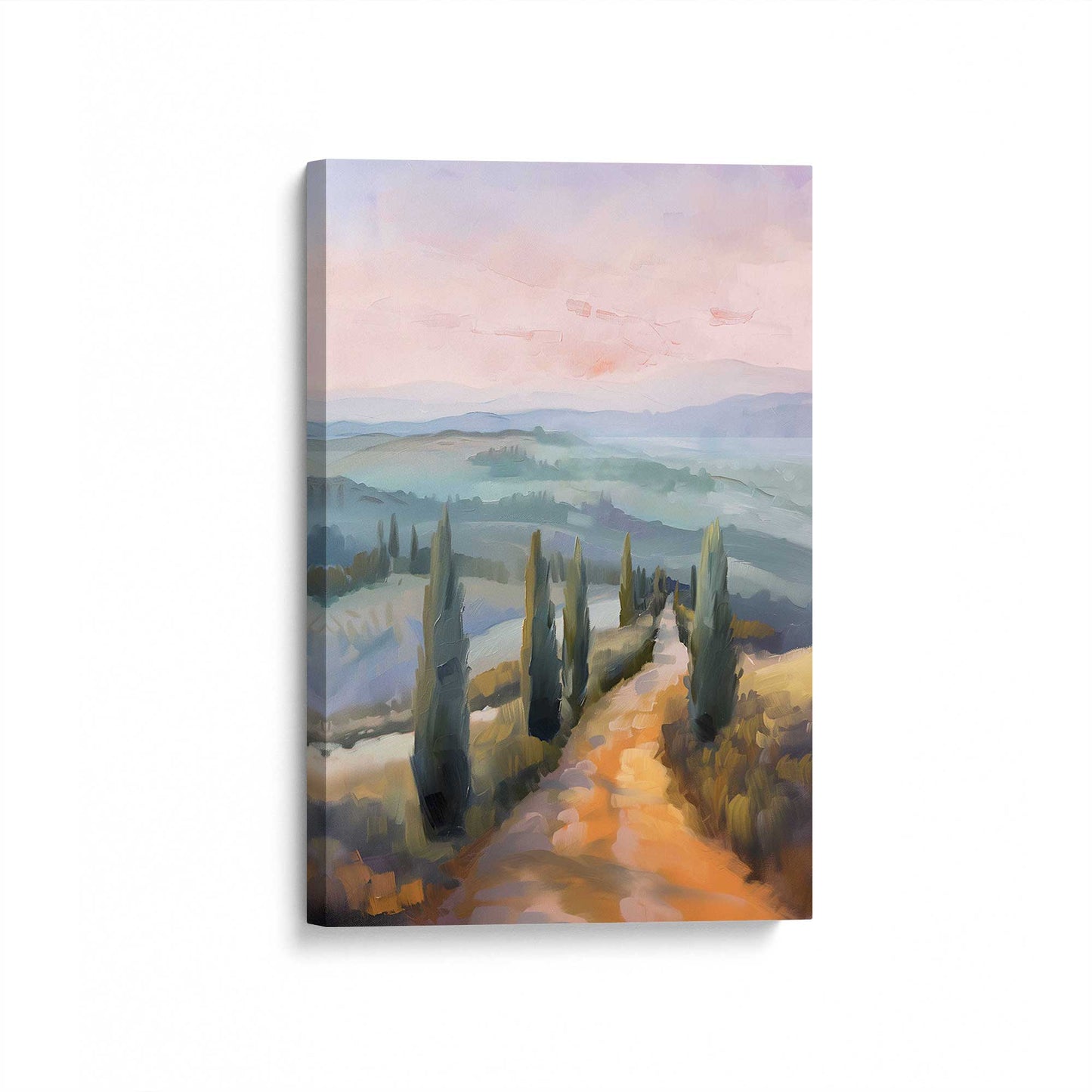 [Color:Stretched Canvas], Picture of art at an angle