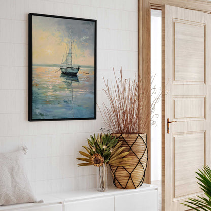Sailboat at Dusk Canvas Print