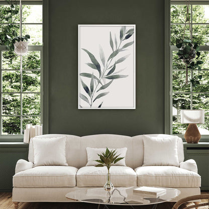 Soft Green Leaves I Art Print