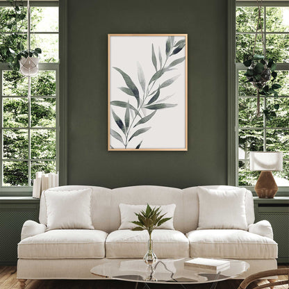 Soft Green Leaves I Art Print