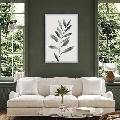 Soft Green Leaves II Art Print