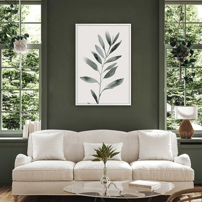 Soft Green Leaves II Art Print