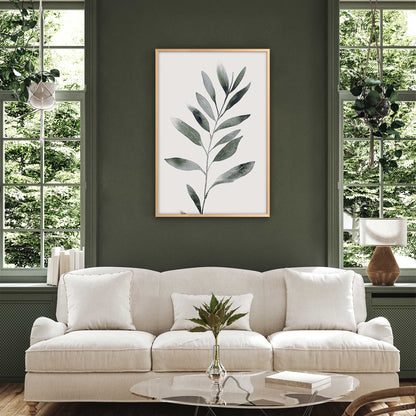 Soft Green Leaves II Art Print