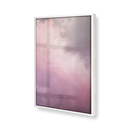 [Color:Opaque White], Picture of art in a Opaque White frame at an angle
