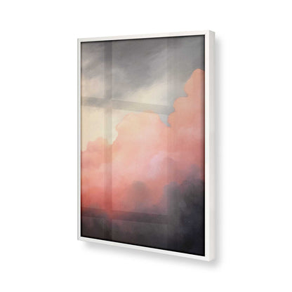 [Color:Opaque White], Picture of art in a Opaque White frame at an angle
