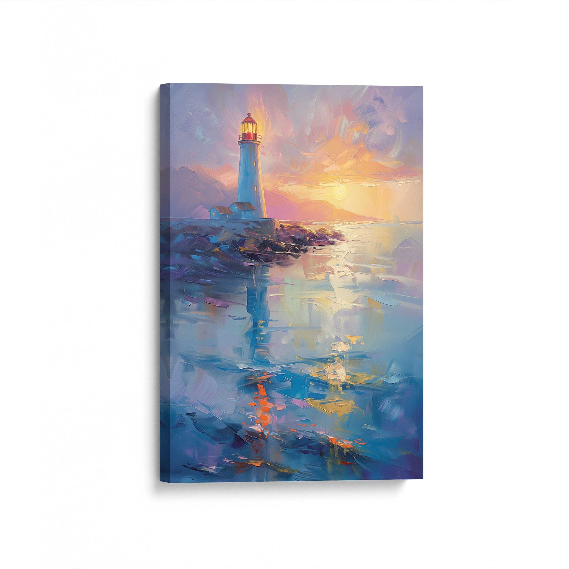 [Color:Stretched Canvas], Picture of art at an angle