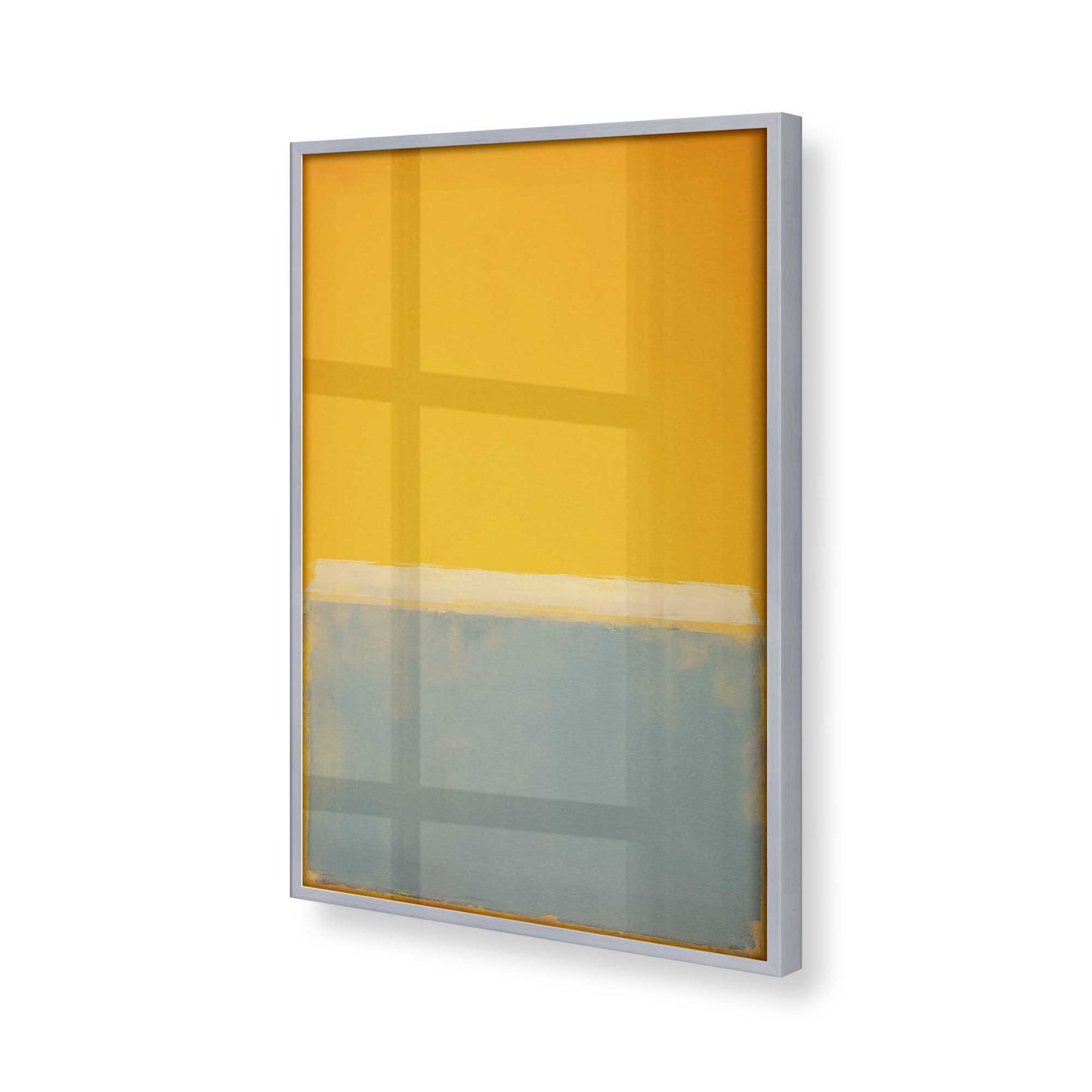 [Color:Polished Chrome], Picture of art in a Polished Chrome frame at an angle