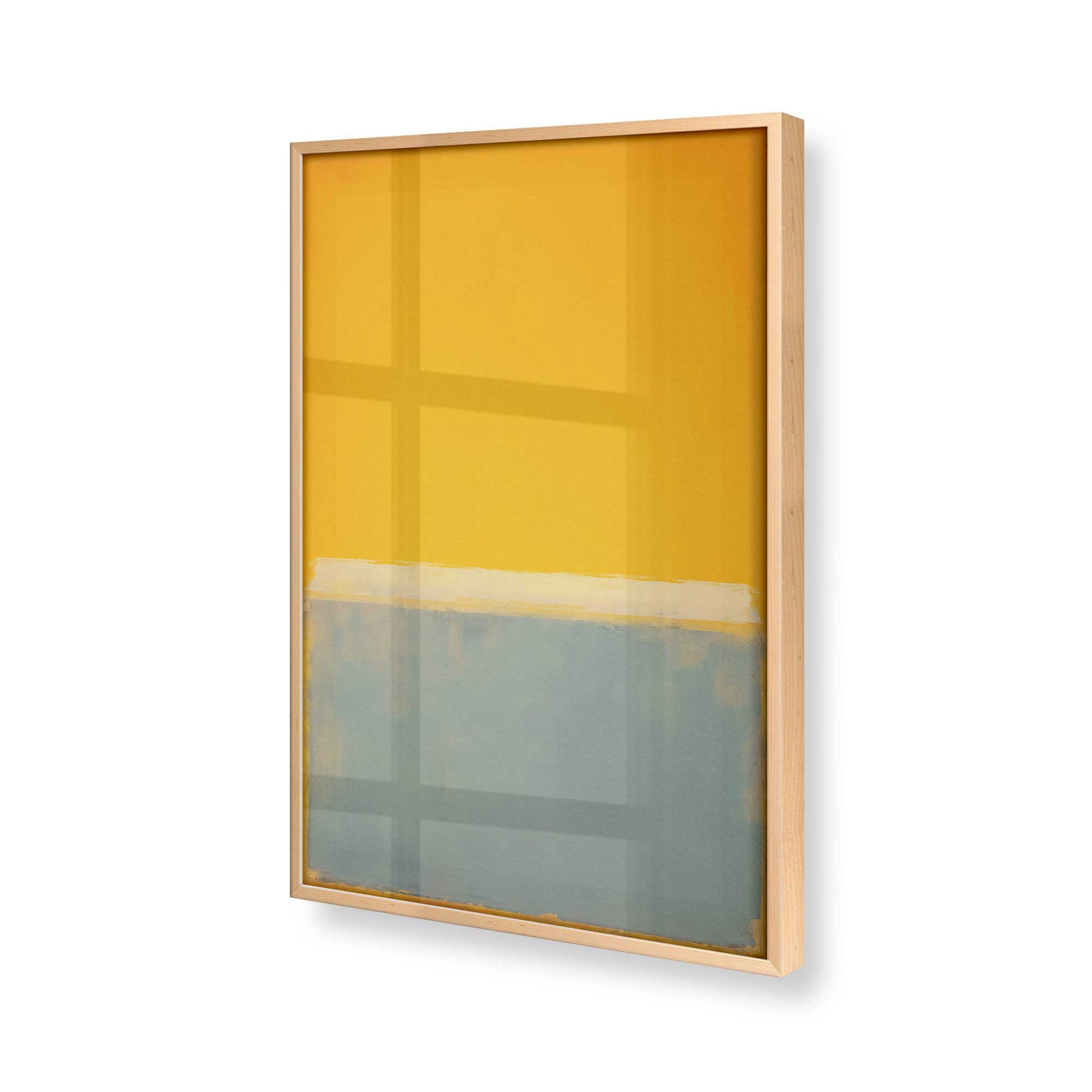 [Color:Raw Maple], Picture of art in a Raw Maple frame at an angle