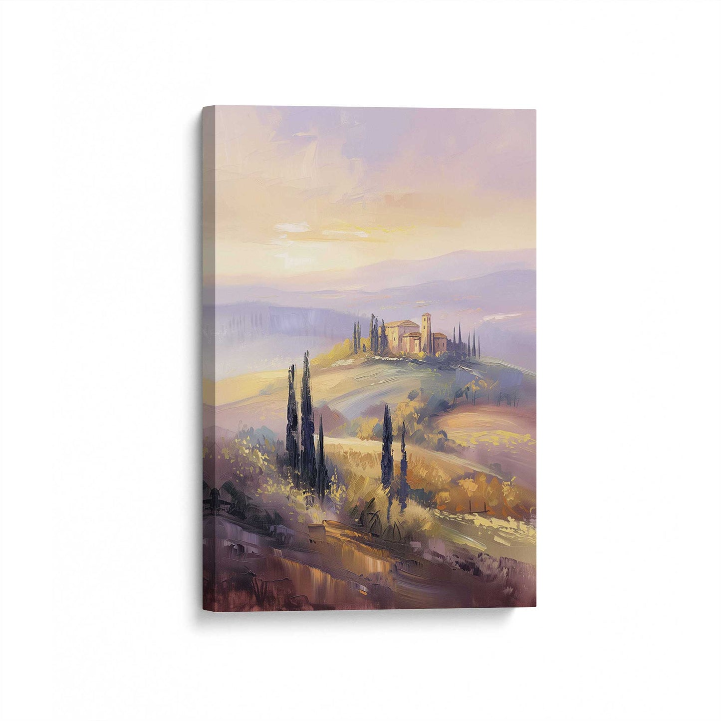 [Color:Stretched Canvas], Picture of art at an angle