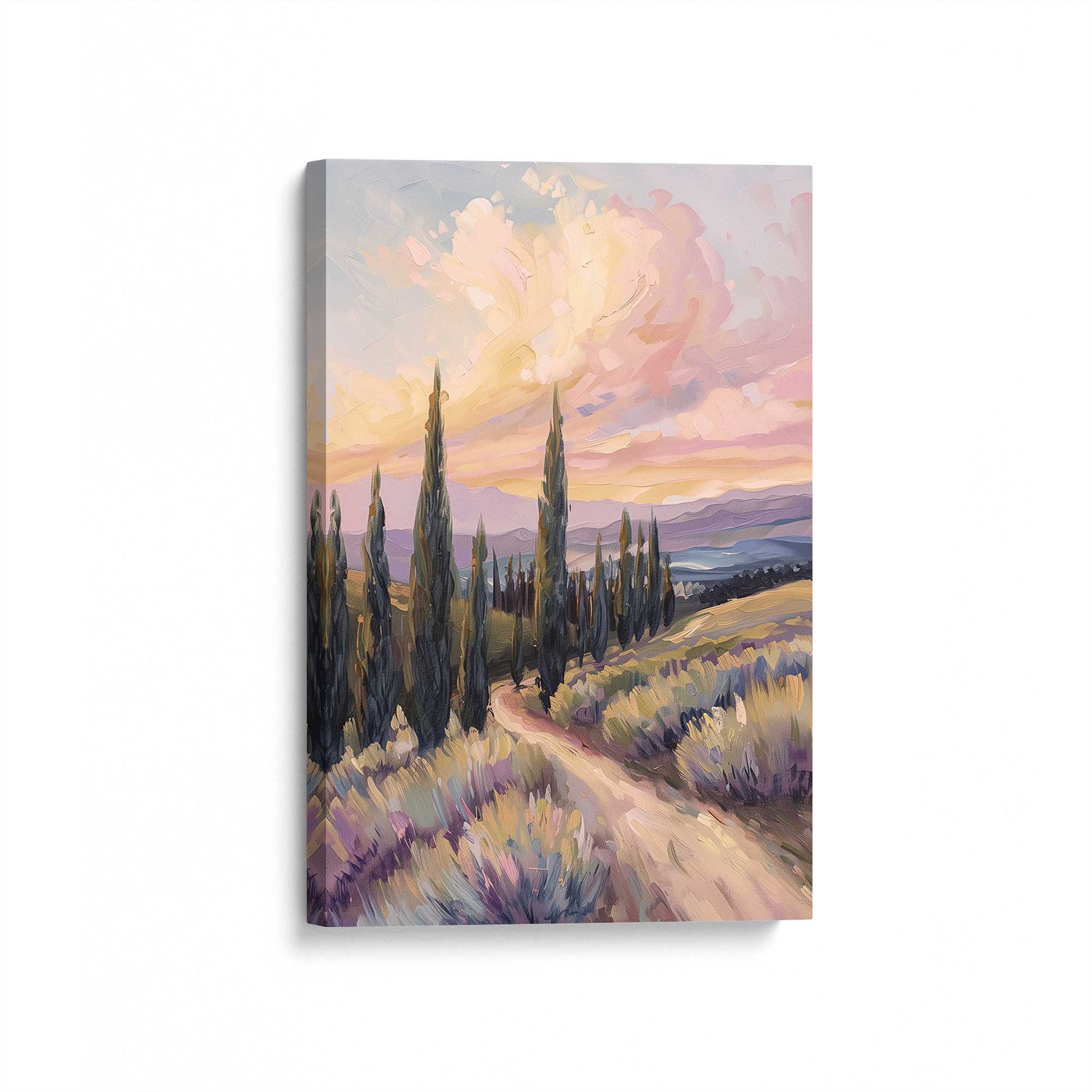[Color:Stretched Canvas], Picture of art at an angle