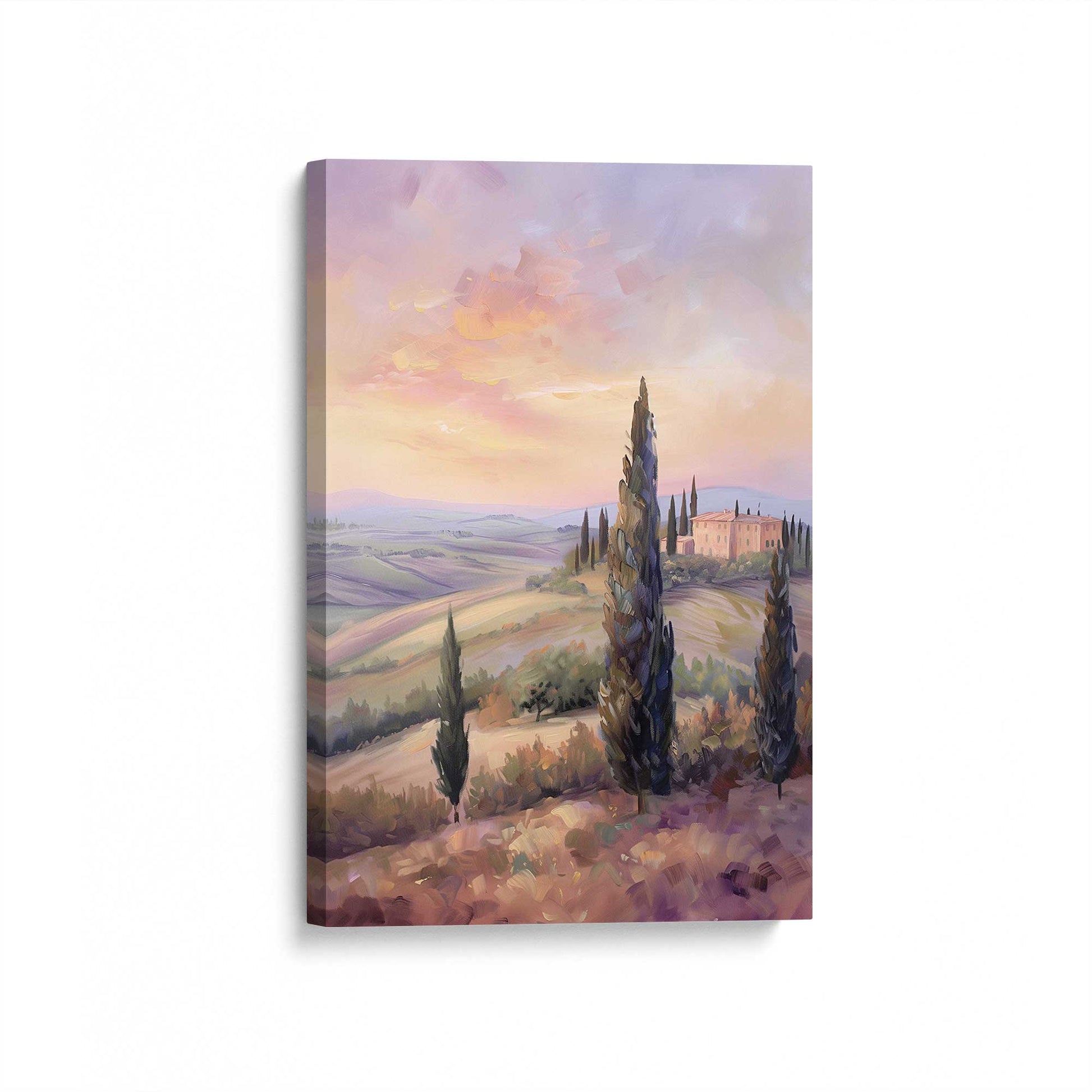 [Color:Stretched Canvas], Picture of art at an angle