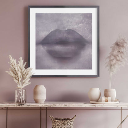 Purple Kiss Lips Art Print