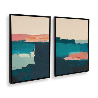 [Color:Satin Black], Picture of art in a Satin Black frame at an angle