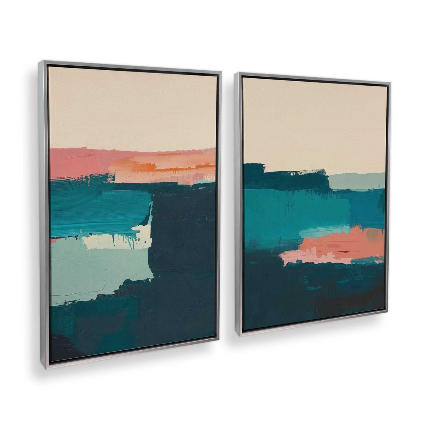 [Color:Polished Chrome], Picture of art in a Polished Chrome frame at an angle