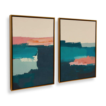 [Color:Polished Gold], Picture of art in a Polished Gold frame at an angle