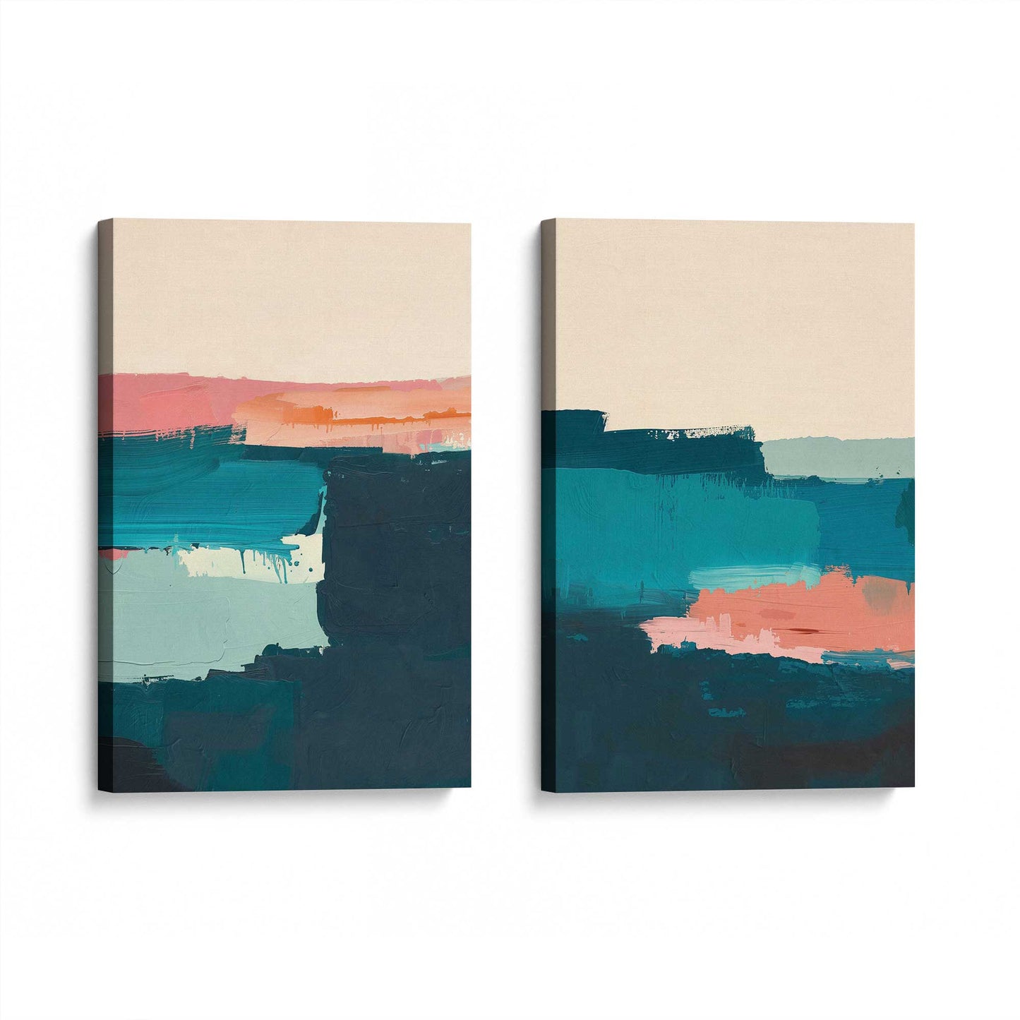 [Color:Stretched Canvas], Picture of art at an angle