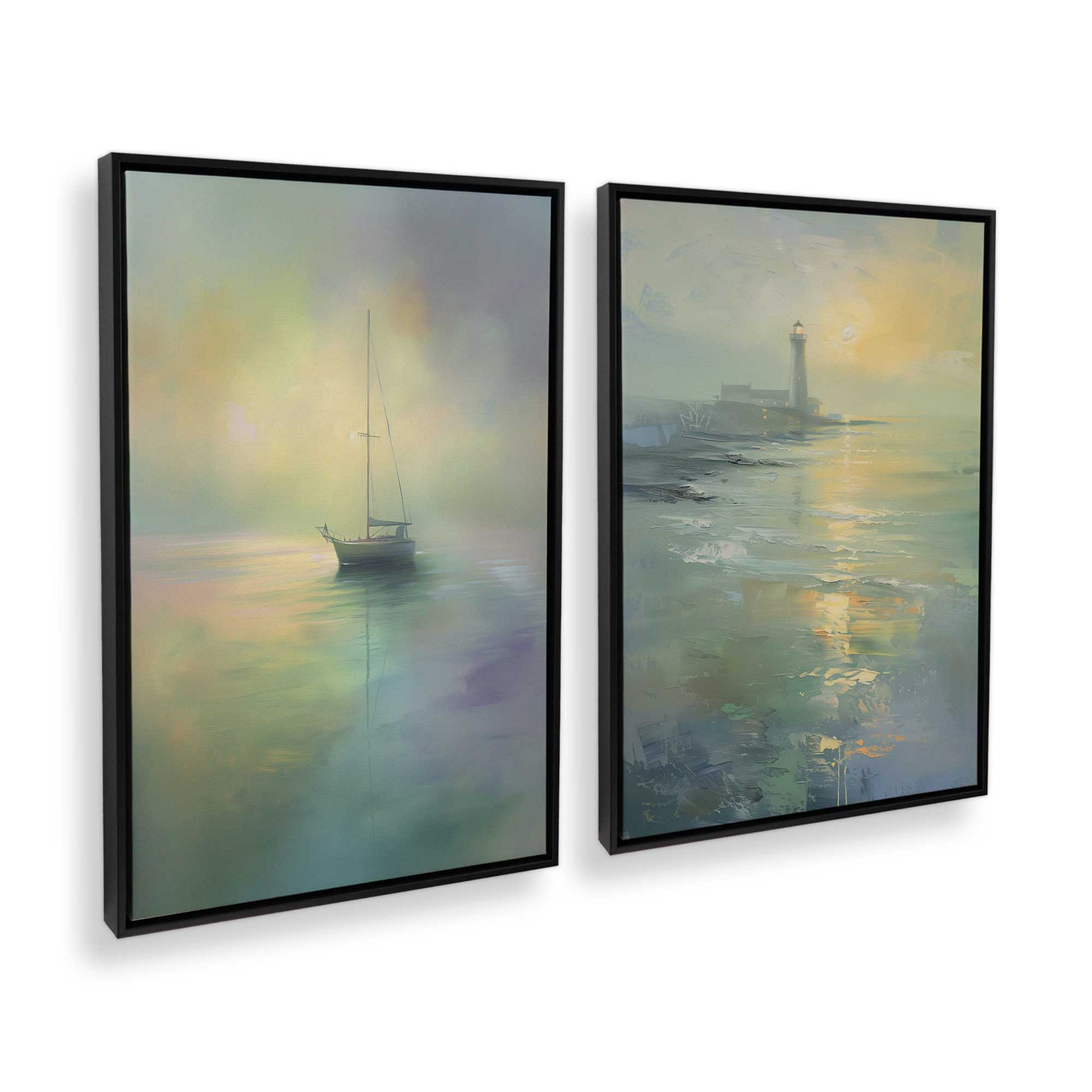 [Color:Satin Black], Picture of art in a Satin Black frame at an angle