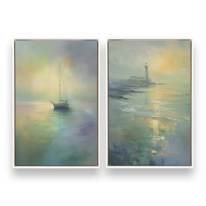 [Color:Opaque White], Picture of art in a White frame