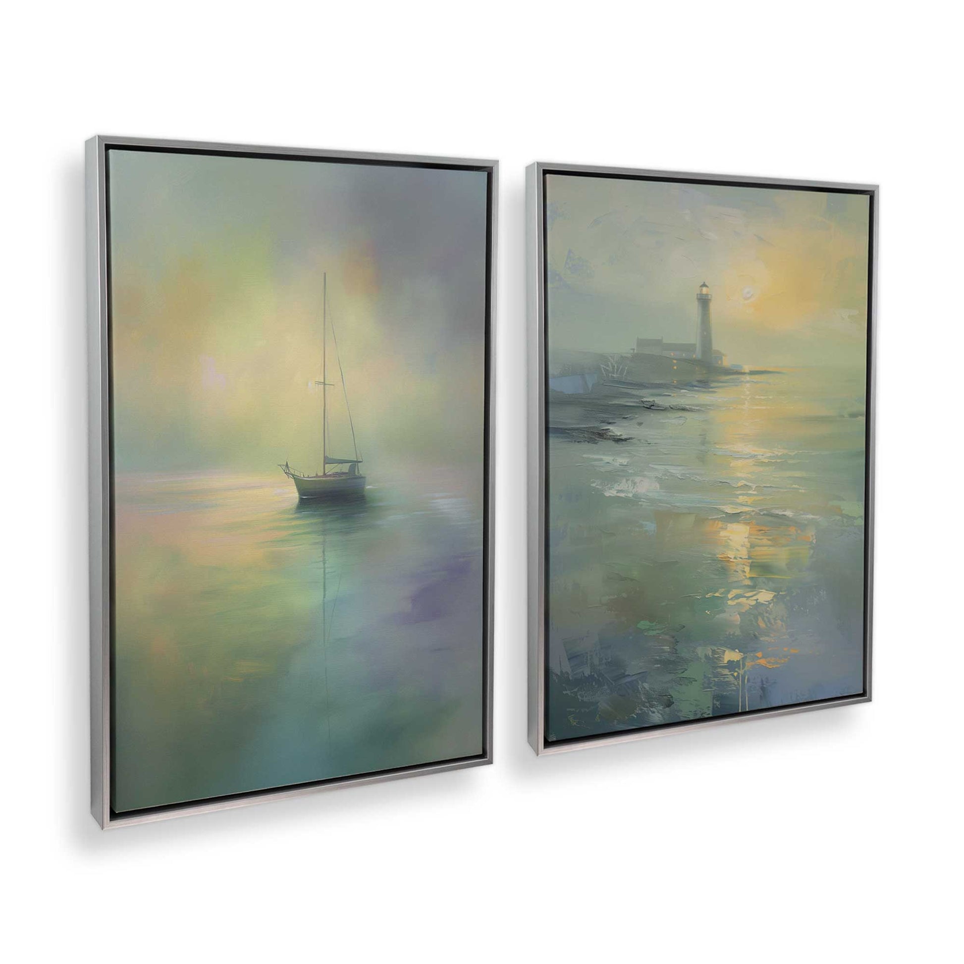 [Color:Polished Chrome], Picture of art in a Polished Chrome frame at an angle