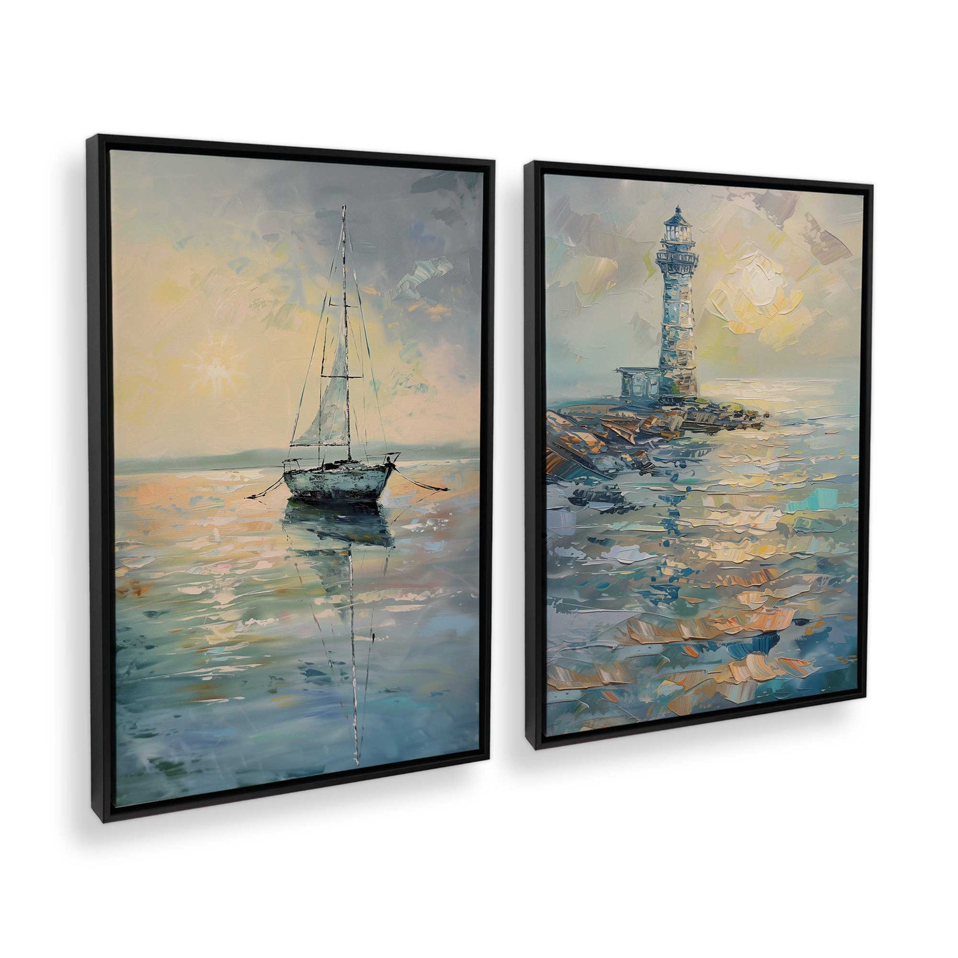 [Color:Satin Black], Picture of art in a Satin Black frame at an angle