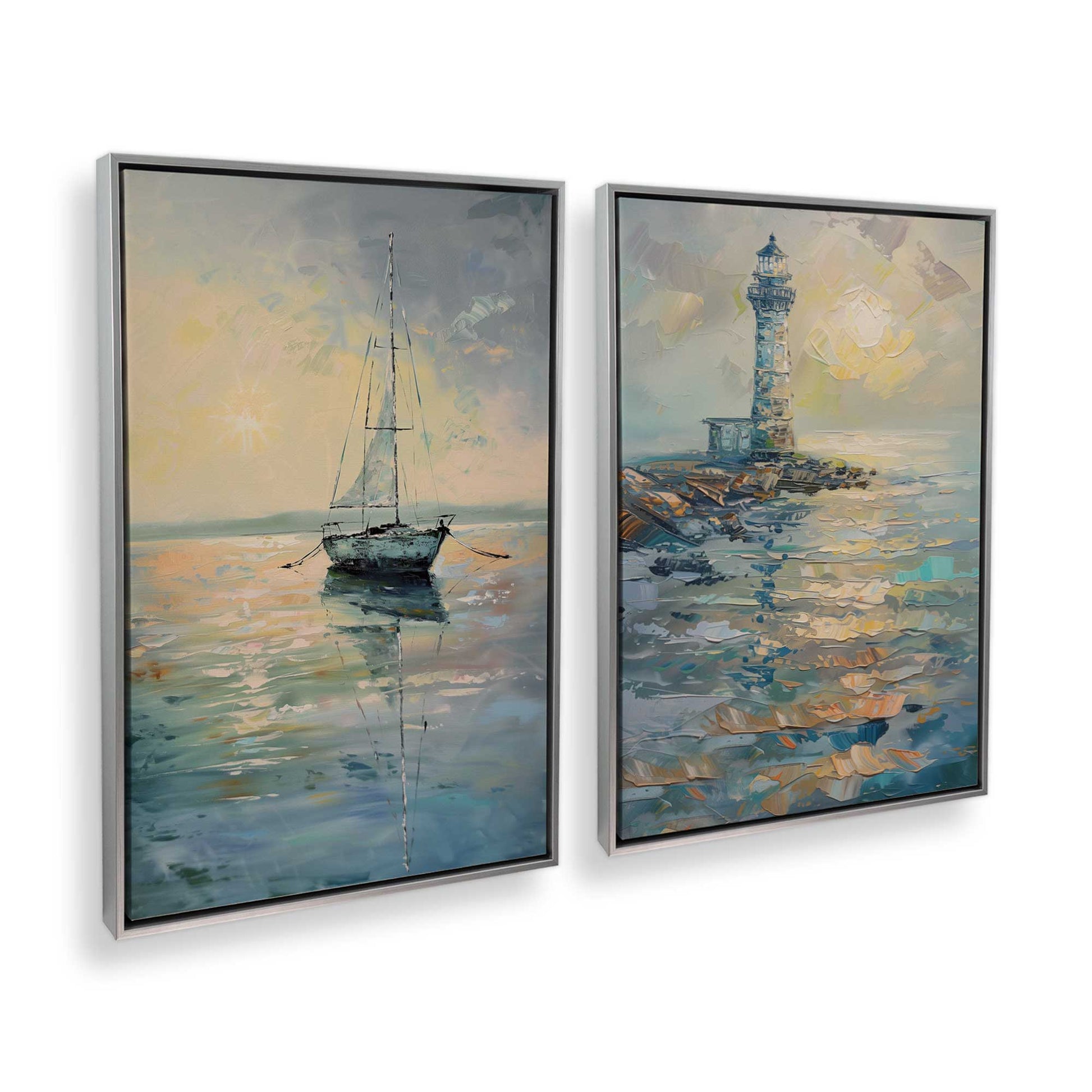 [Color:Polished Chrome], Picture of art in a Polished Chrome frame at an angle