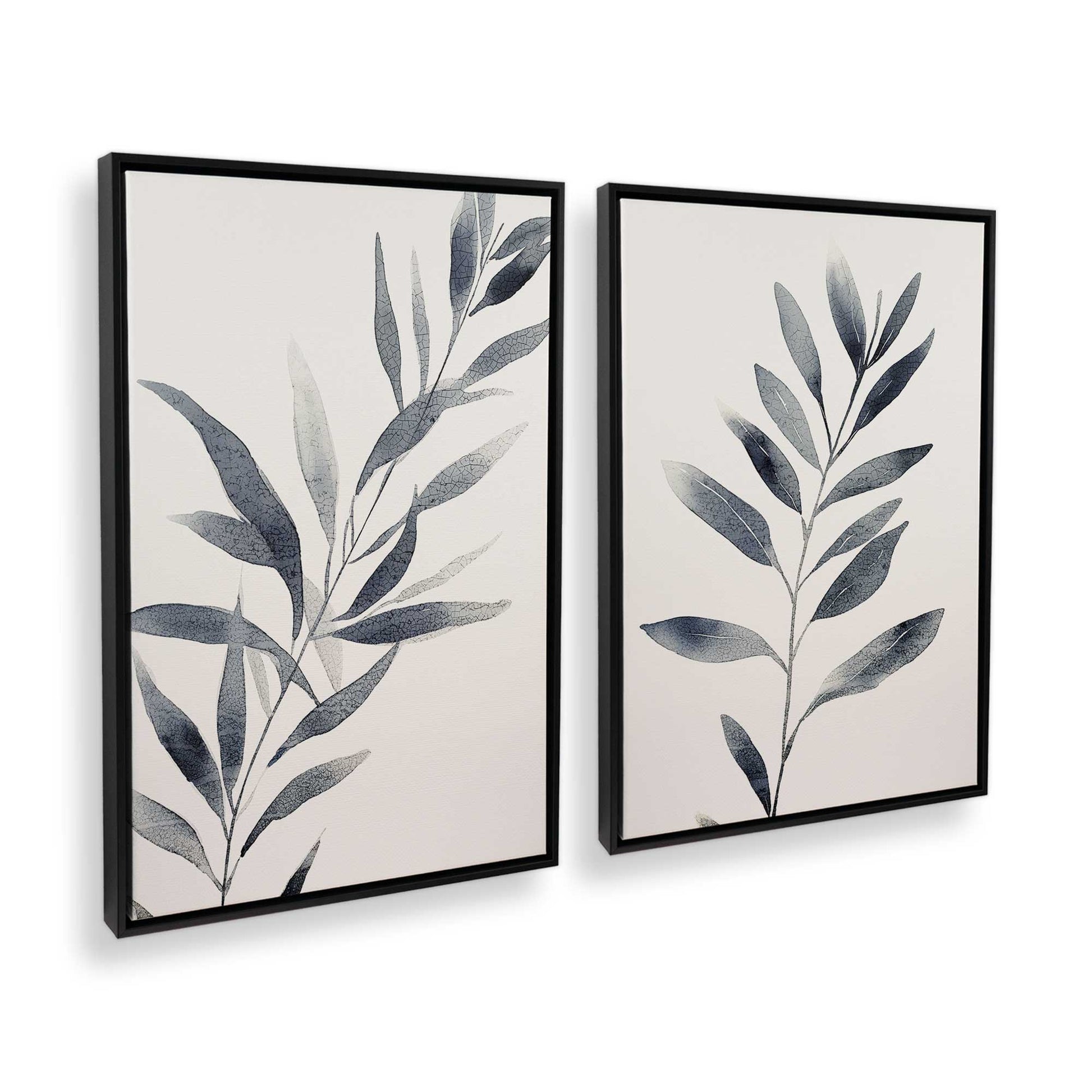[Color:Satin Black], Picture of art in a Satin Black frame at an angle