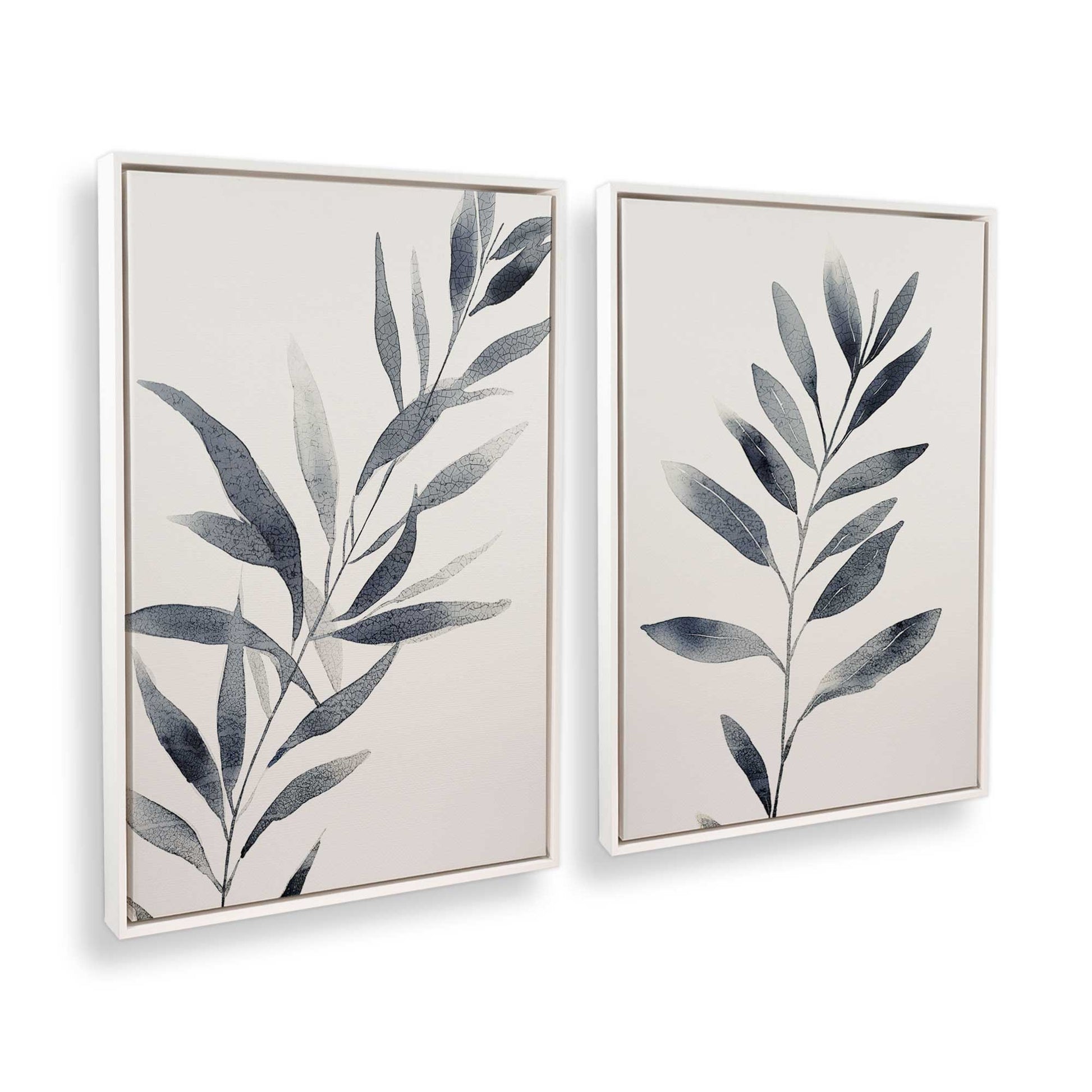 [Color:Opaque White], Picture of art in a White frame at an angle