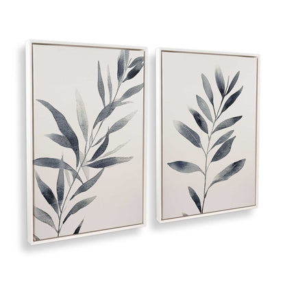 [Color:Opaque White], Picture of art in a White frame at an angle