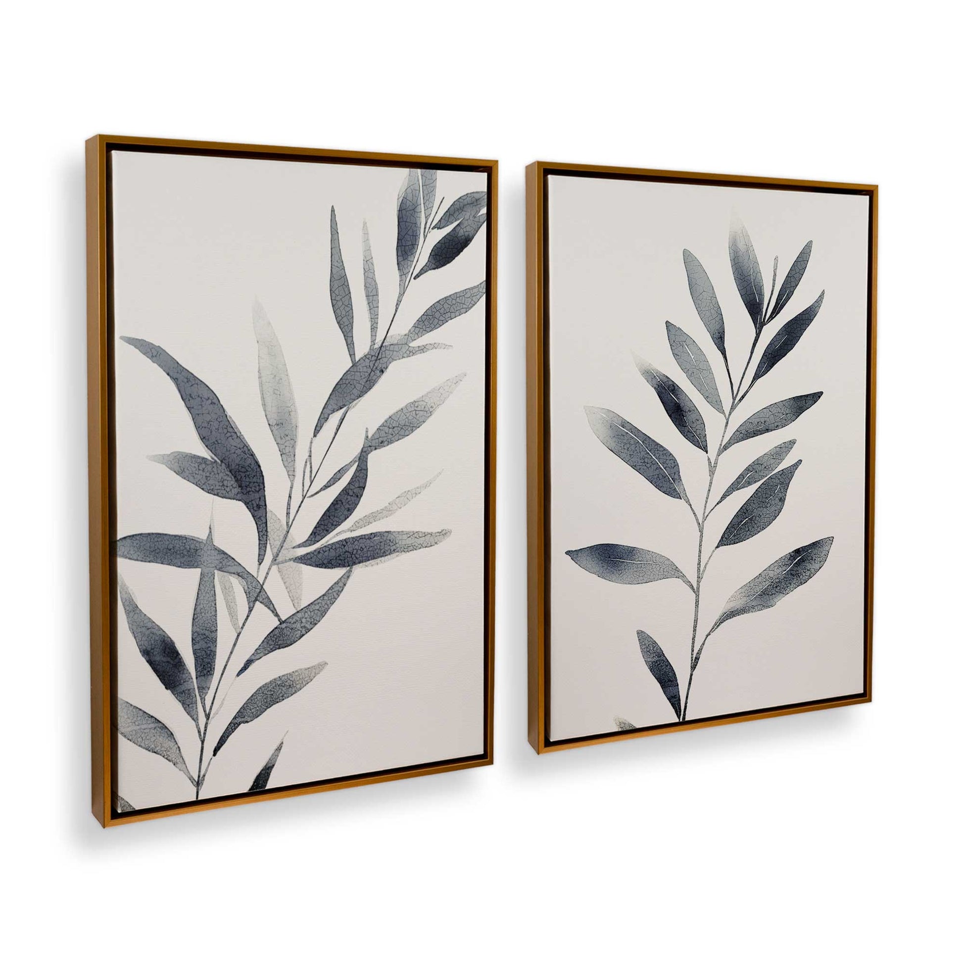 [Color:Polished Gold], Picture of art in a Polished Gold frame at an angle