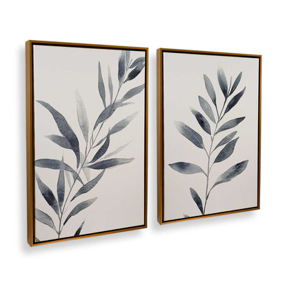 [Color:Polished Gold], Picture of art in a Polished Gold frame at an angle
