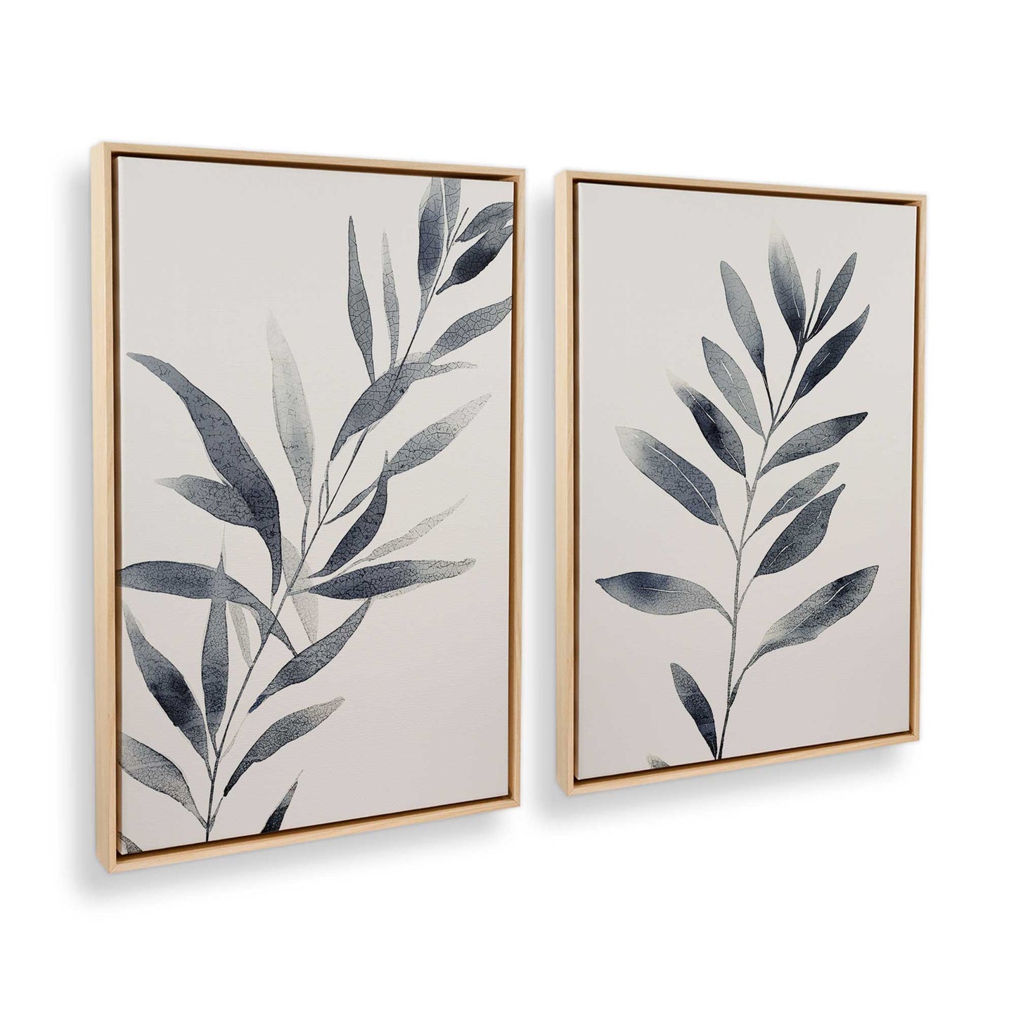 [Color:American Maple], Picture of art in a American Maple frame at an angle