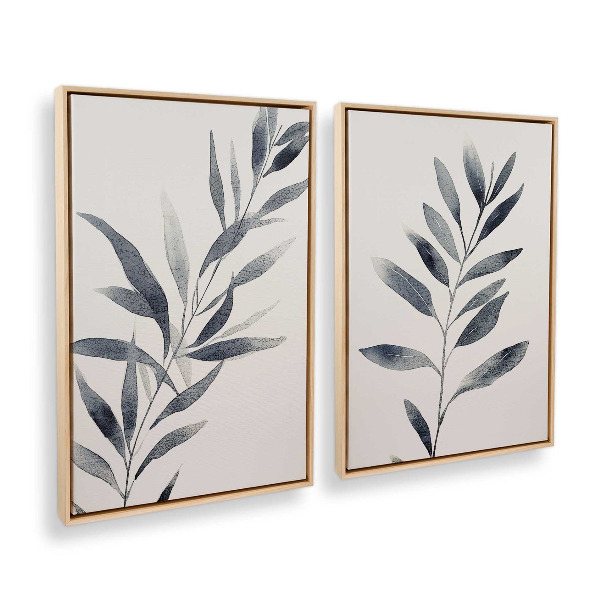 [Color:American Maple], Picture of art in a American Maple frame at an angle