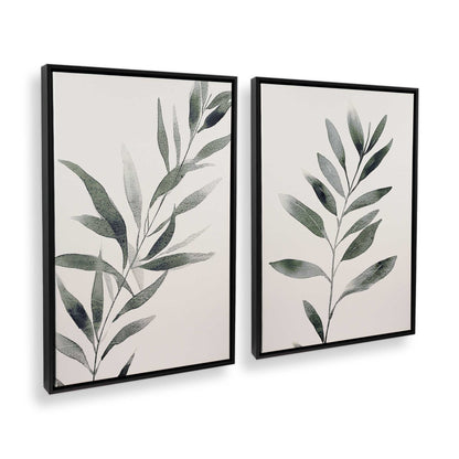 [Color:Satin Black], Picture of art in a Satin Black frame at an angle